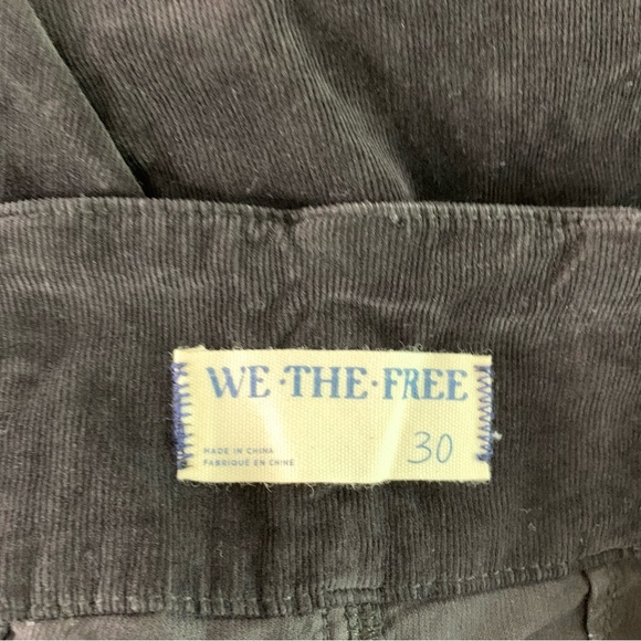 NEW Free People Jayde Corduroy High Rise Flare Black Pants 30 - Picture 9 of 16